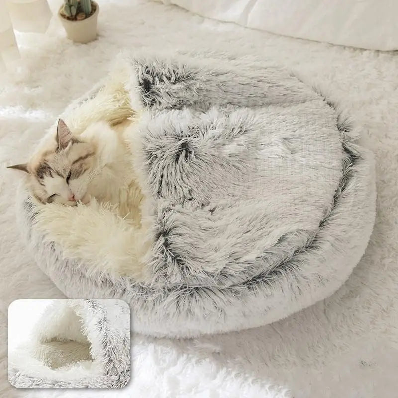 Cama de Pelúcia com Capa para Pet