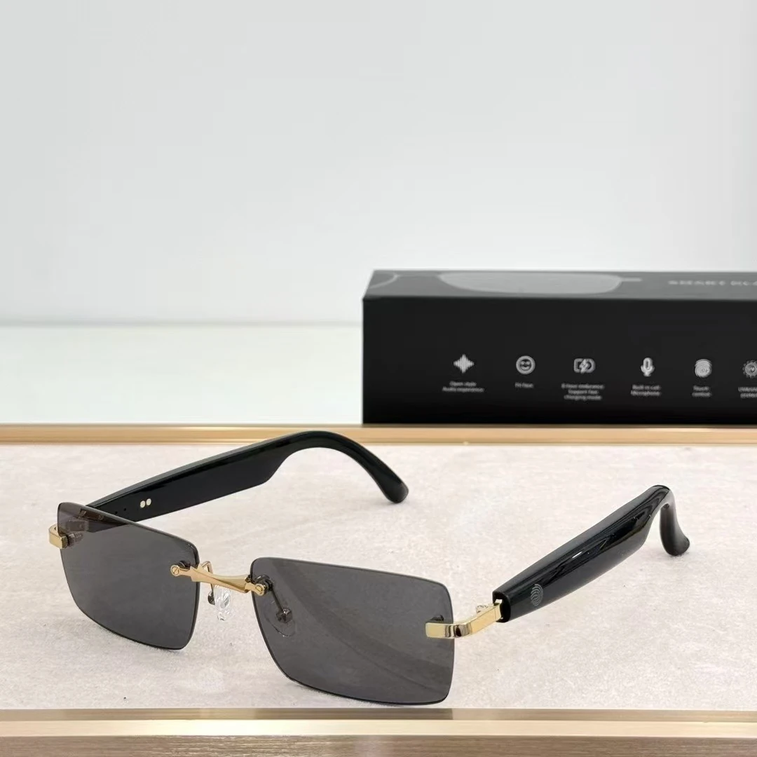New AI Smart Bluetooth Sunglasses: Music, Calls, Wearable Translator, Office Device