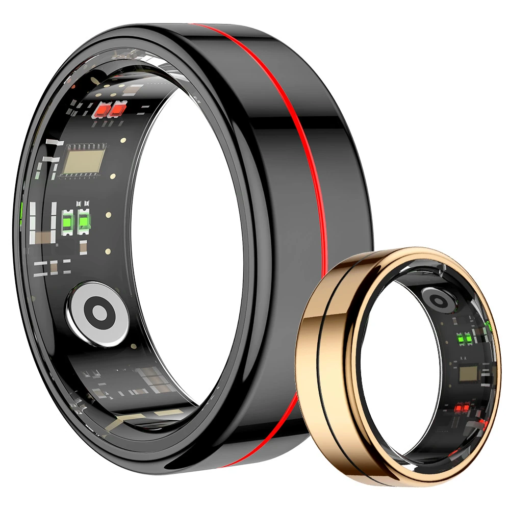 New R04 Smart Ring Charging Case with Digital Sleep Monitoring, Remote Photo Capture, Step Counting, and Calorie Tracking Technology
