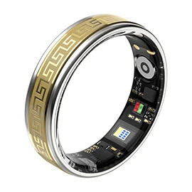 New 360-degree rotating stress-relieving intelligent ring for heart rate and blood oxygen monitoring and remote care Smart ring