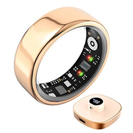 Best-selling Smart Ring - Heart Rate, Oxygen Level, Sleep Monitoring, Step Counting, Women's Cycle Tracking Smart Ring
