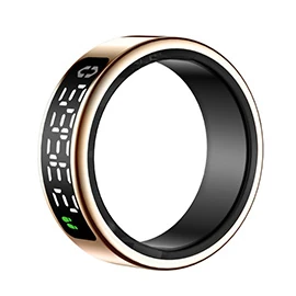 SY01 Smart Ring with Display, Touch Charging Base, Page Flip, Photo Taking, Smart Finger Ring, Heart Rate Monitoring, Blood Oxygen Monitoring, Sleep Monitoring