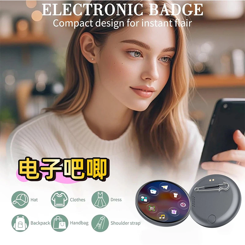 Electronic Beep: HD Screen, Supports Video and GIFs, Bluetooth-Enabled&mdash;A Must-Have Cool and Trendy Cheer Light for Anime Fans