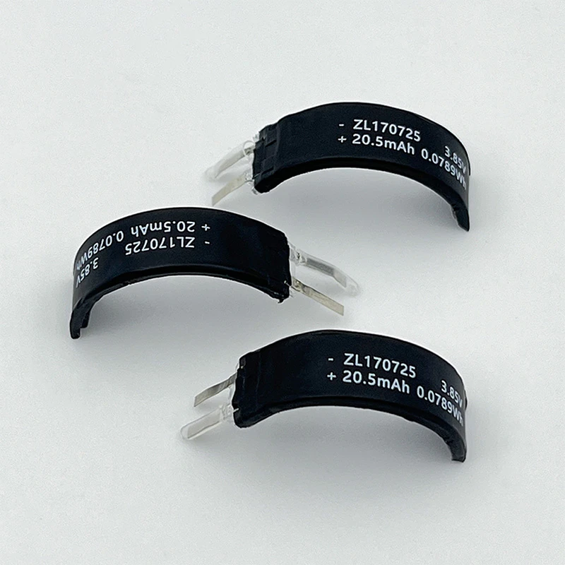 Smart Ring Lithium Battery 3.85V Ultra-Thin Curved Band, High Capacity, Long Battery Life, Universal Size