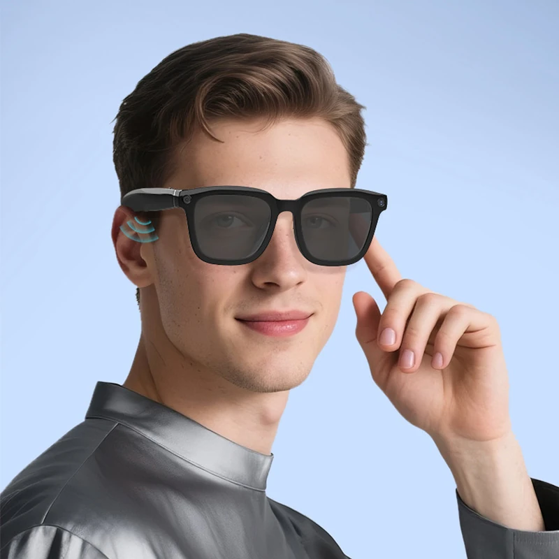 2026 AI Smart Glasses: 8MP Camera, HD Audio and Video Recording, Object Recognition, Translation, HeyCyan Lenses with Blue Light Protection