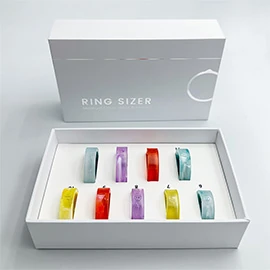 Trendy Mini Ring: Accurate Finger Sizing, Unisex, Comes in a White Box