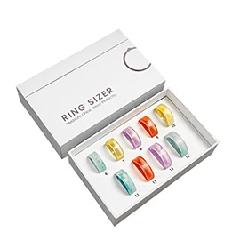 Trendy Mini Ring: Accurate Finger Sizing, Unisex, Comes in a White Box