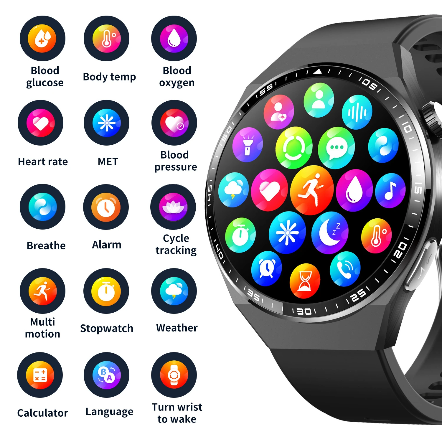 F800 smart watch heart rate calorie meter sleep function