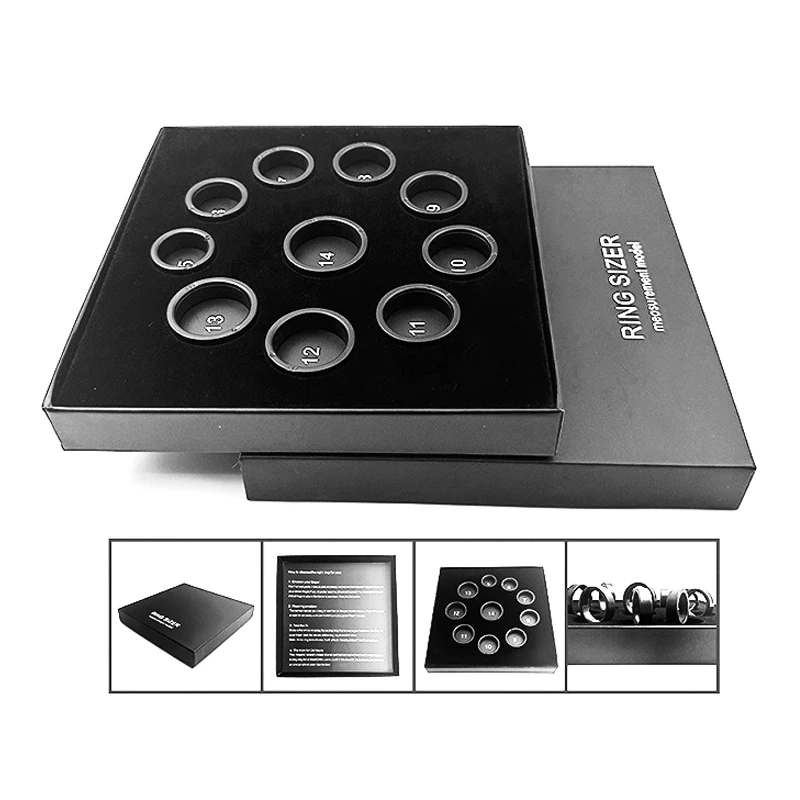 Best-selling Smart Ring: Accurate Finger Size Measurement, Unisex, Black Box