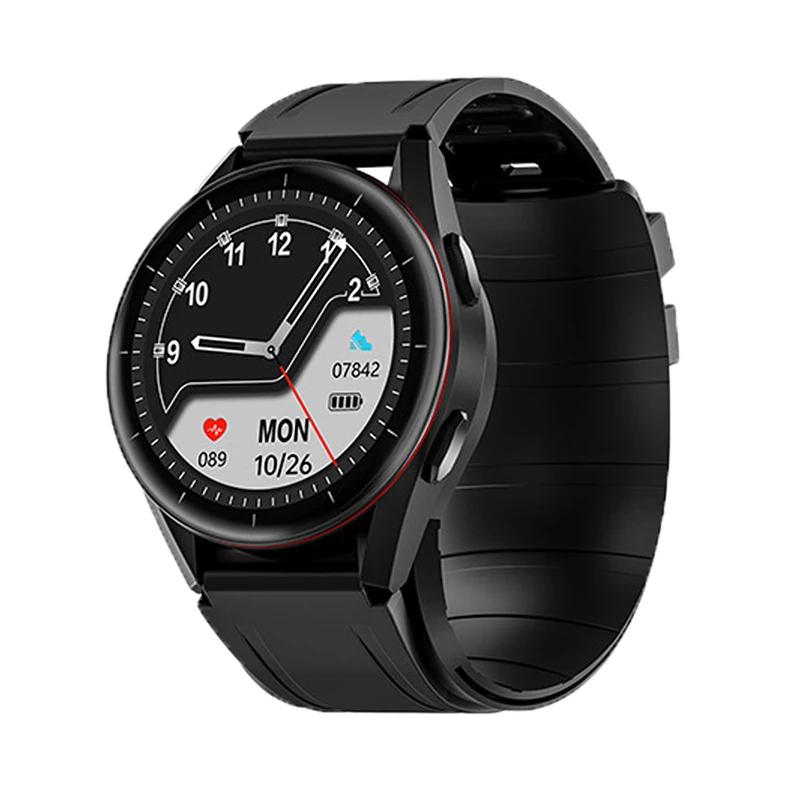 Smartwatch with medical-grade air pump for precise blood pressure measurement; cuff-style blood pressure monitor for seniors; card-insertion monitoring; wristband