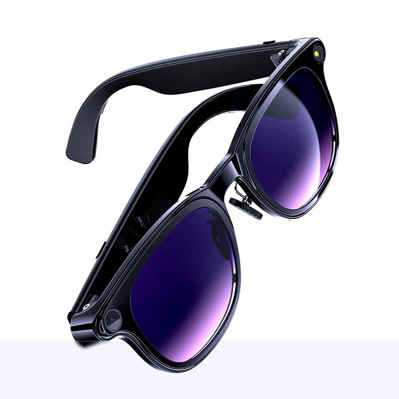 A2 Trending AI-Powered Camera with Photo and Video Features, Voice Recording, Music Playback, and Gradient Design:  Smart Glasses