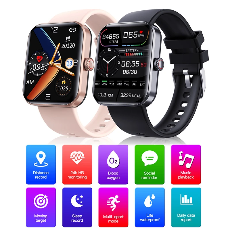 F57L Smart watch fitness heart rate blood oxygen sleep pedometer