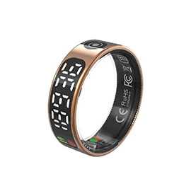 R9-1 Smart Ring with Touchscreen: Heart Rate, Blood Oxygen, Sleep, Activity Tracking, and Bluetooth