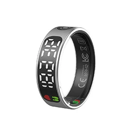 R9-1 Smart Ring with Touchscreen: Heart Rate, Blood Oxygen, Sleep, Activity Tracking, and Bluetooth
