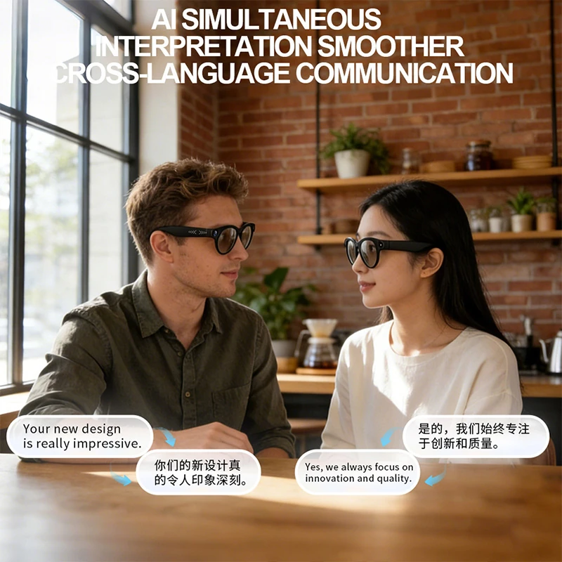 CY05 Smart Glasses: HD Live Streaming, Video Recording, Photography, Real-Time Translation, and AI Conversation