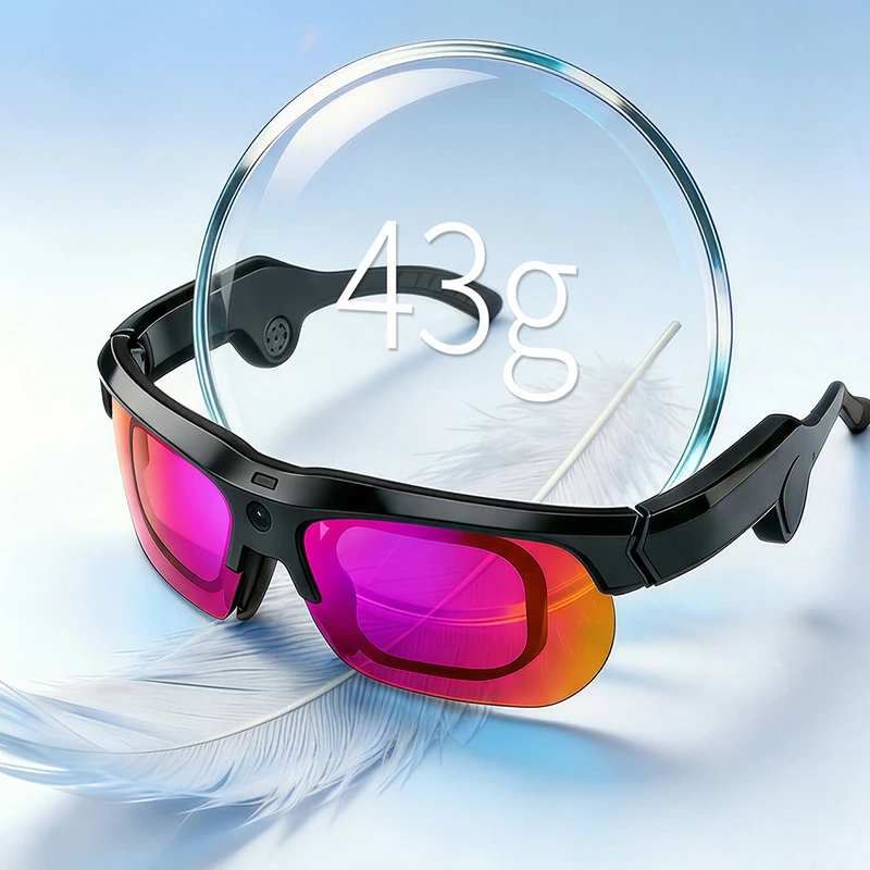 EIS01 AI Smart Sports Glasses 13 Million Outdoor Sports Cycling  Smart Glasses