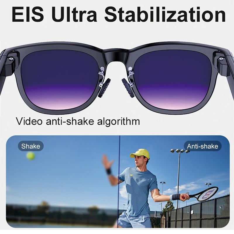 A2 Trending AI-Powered Camera with Photo and Video Features, Voice Recording, Music Playback, and Gradient Design:  Smart Glasses