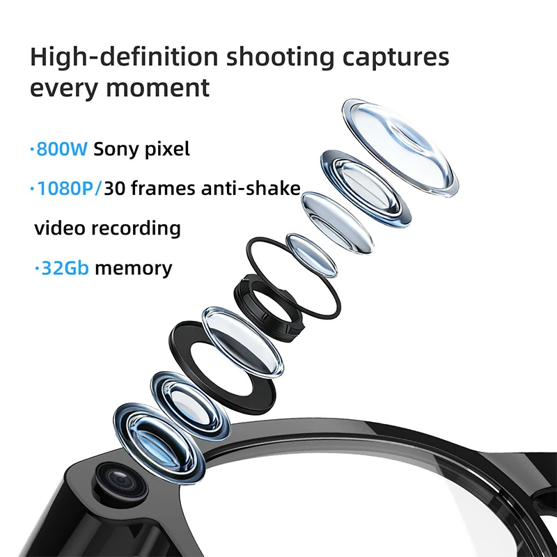 FG01 AI Smart Bluetooth Glasses: Calls, Music, Voice Assistant, and Photochromic Lenses