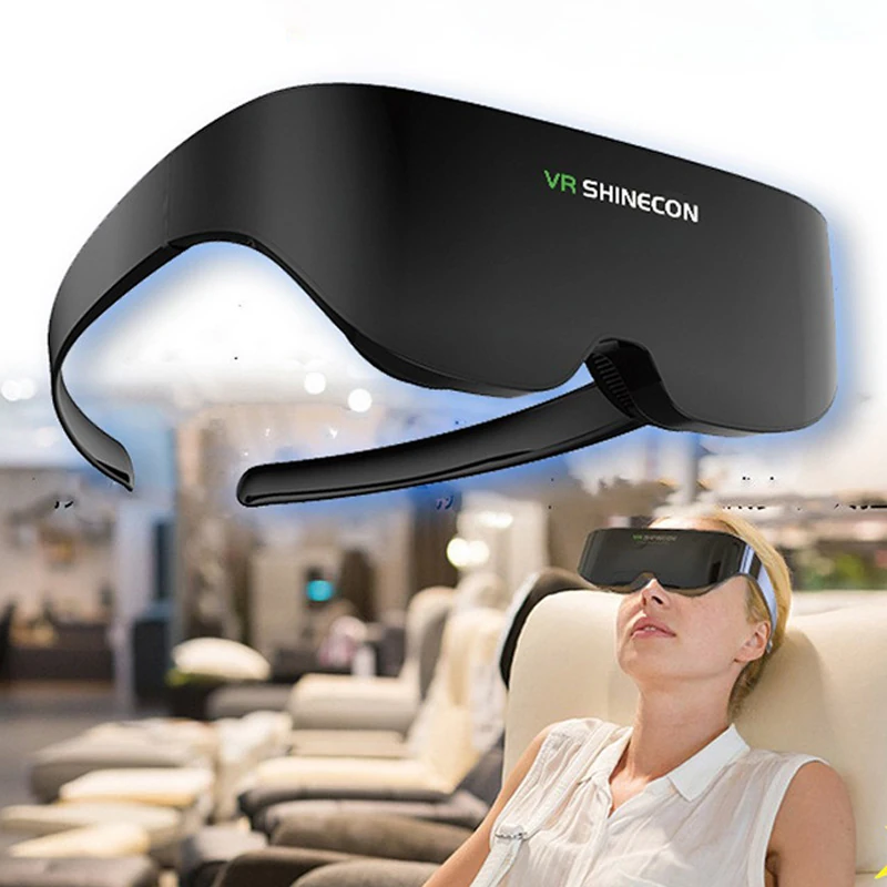 AI08 Virtual Reality Headset: Screen Mirroring, Panoramic View, Immersive Head-Mounted Display for Mobile and PC, 3D 