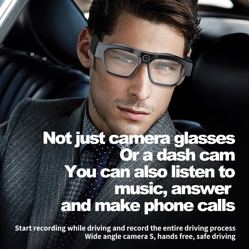 XV18 AI Glasses: Cutting-edge technology, translation, Bluetooth, camera, photography, outdoor use, windproof, SD card slot, video recording, smart features
