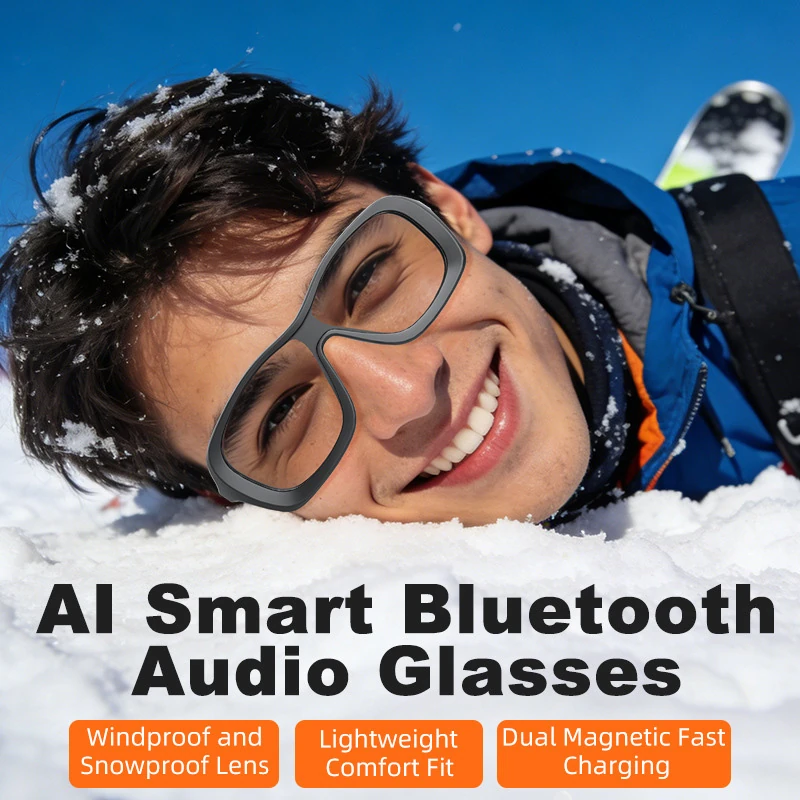 S3 AI Voice Translation Smart Glasses: Outdoor UV Protection, Audio-Enabled Sunglasses for Listening to Music and Making Calls