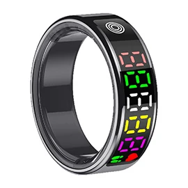 RA20 Smart Ring: Heart Rate, Blood Oxygen, and Blood Pressure Monitoring; Short Videos; Scroll Up/Down; Like; Smart Wearable Ring