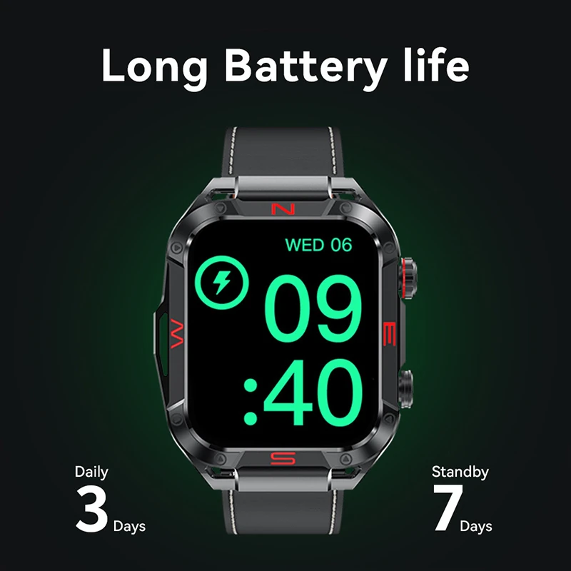 R5 Smartwatch: Voice Assistant, 1GB Memory, Local Music, Waterproof, Extra-Large Screen