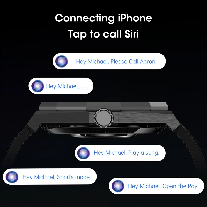 MA08 Smartwatch: Affordable Luxury, Large Screen, NFC, Call Support, Water-Resistant, WhatsApp Reply