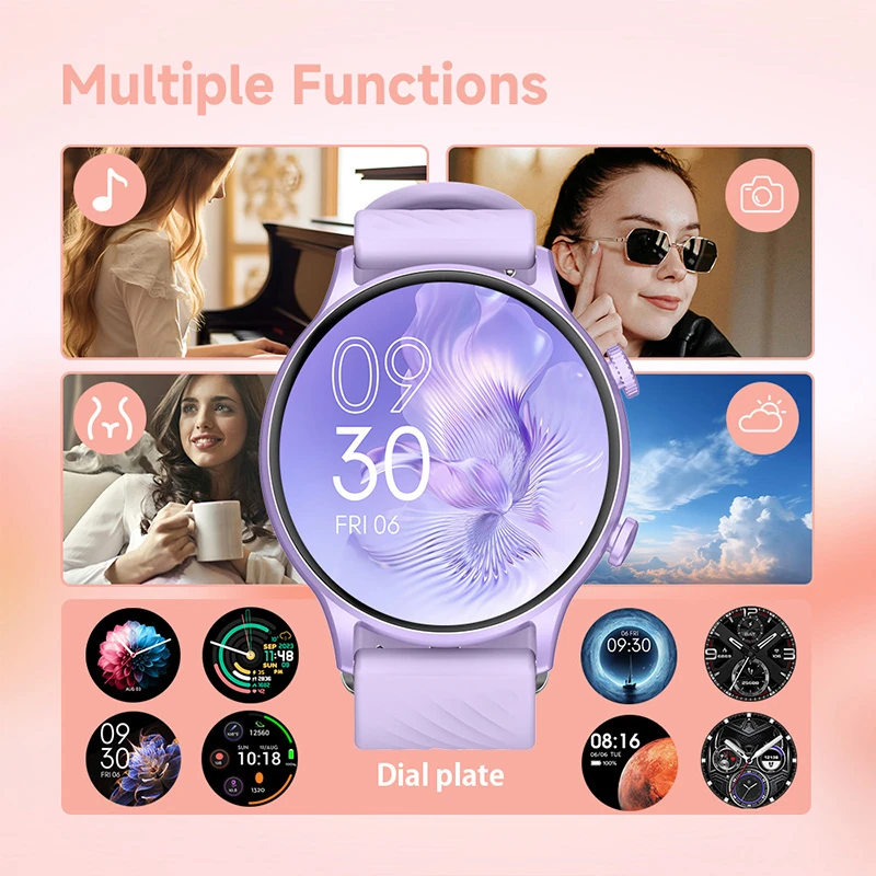 Z178 Smart Sports Watch for Men and Women: Running-Specific Heart Rate and Blood Oxygen Health Monitoring with Remote Control