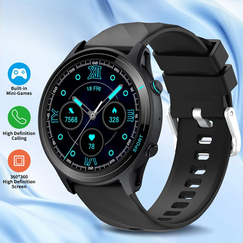 Z123 Smartwatch: 1.52-inch Large Screen, Long Battery Life, Bluetooth Calling, Health Monitoring, Fitness Tracking, Touchscreen