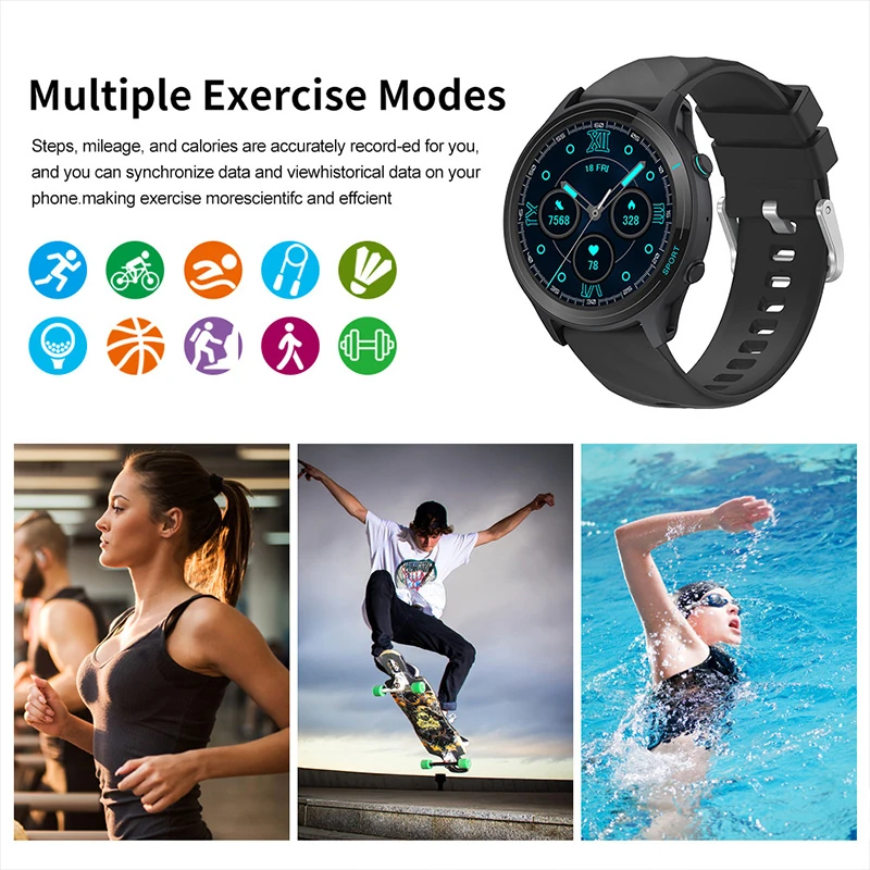 Z123 Smartwatch: 1.52-inch Large Screen, Long Battery Life, Bluetooth Calling, Health Monitoring, Fitness Tracking, Touchscreen