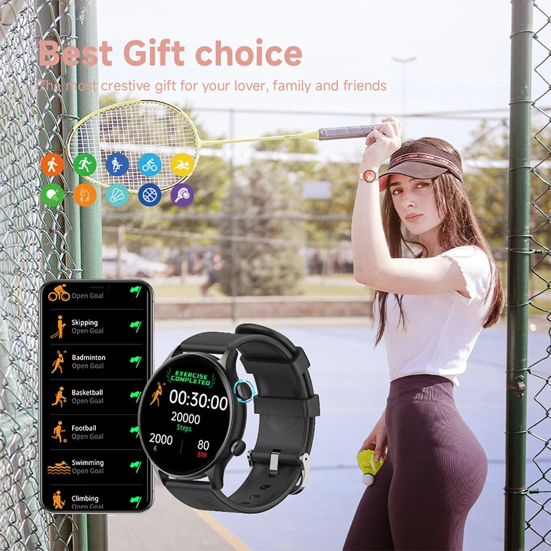 Z178 Smart Sports Watch for Men and Women: Running-Specific Heart Rate and Blood Oxygen Health Monitoring with Remote Control