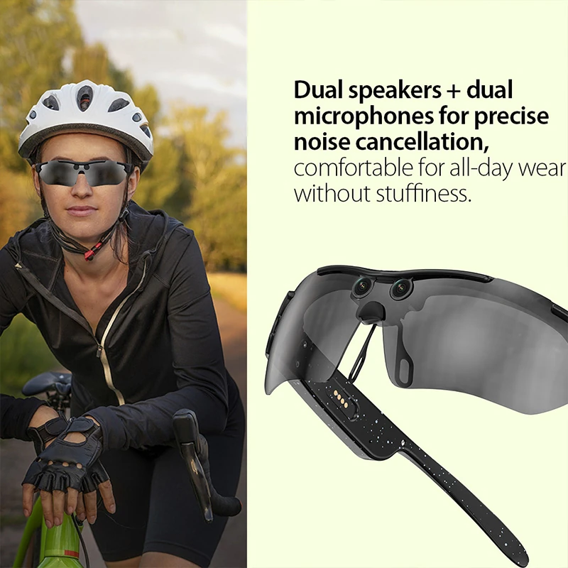C03 AI-Powered Cycling Goggles for Outdoor Sports: Smart Photography, Video Recording, and Real-Time Translation