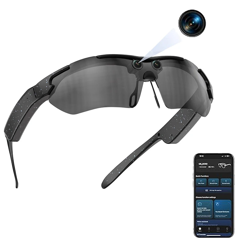 C03 AI-Powered Cycling Goggles for Outdoor Sports: Smart Photography, Video Recording, and Real-Time Translation