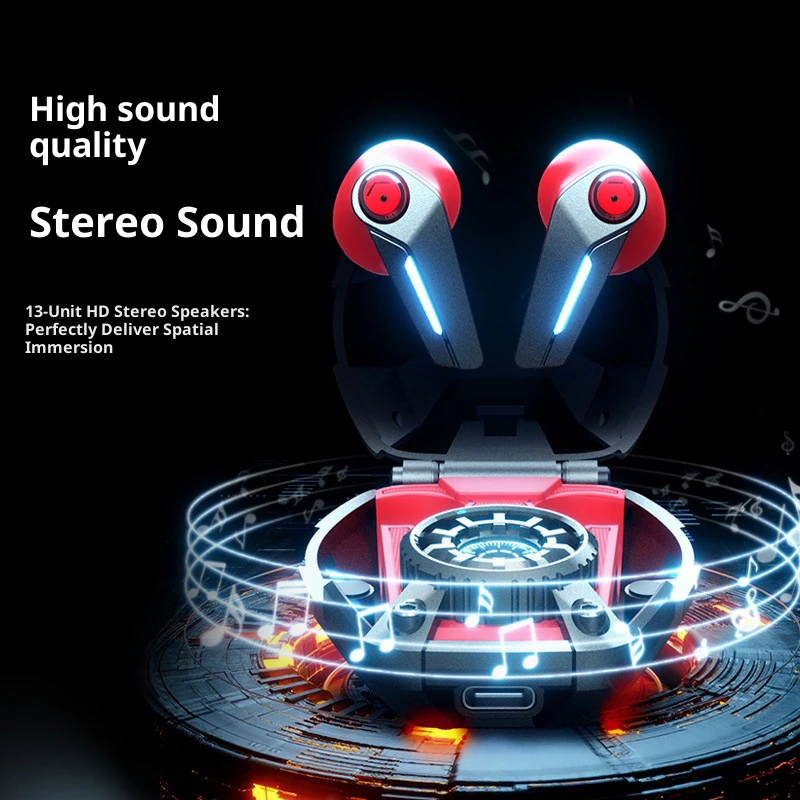 CD3 Cool and Stylish Mecha-Inspired Metal-Bodied Bluetooth Headphones: A Desktop Ornament That Shows Off Your Personality with High-Definition Sound Quality&mdash;Customizable Headphones