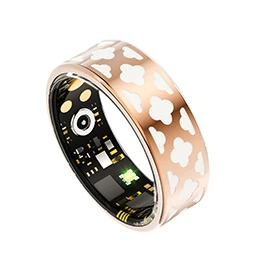 R10M Enamel Smart Ring: Heart Rate, Blood Pressure, Blood Oxygen, and Sleep Monitoring; Exercise Tracking and Remote Photo Capture