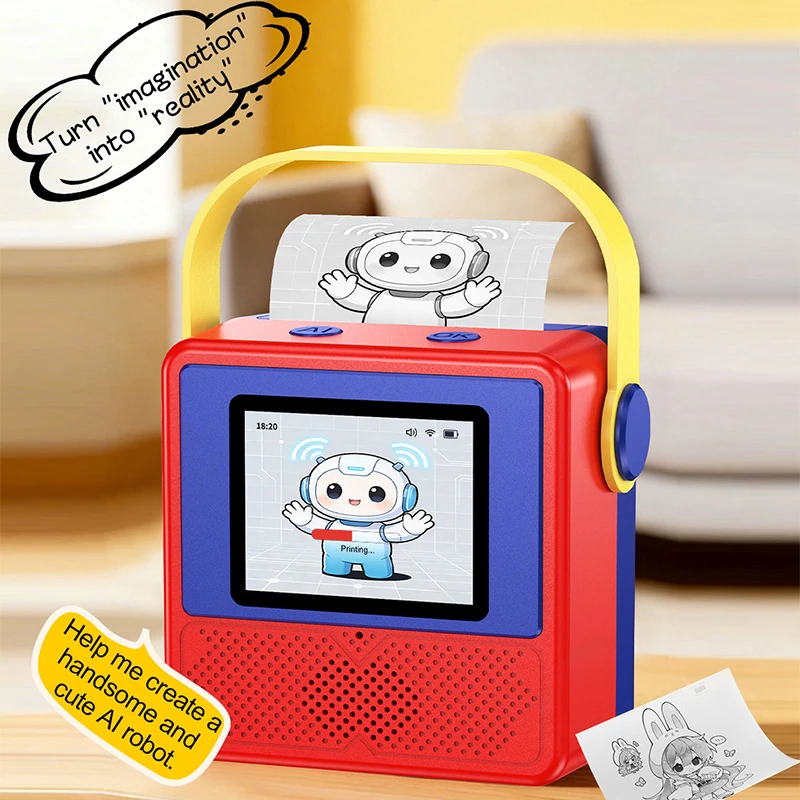 CB61 Children's Day and Birthday Gifts for Girls and Boys Aged 3&ndash;6: High-End, Practical AI Printer for Preschoolers