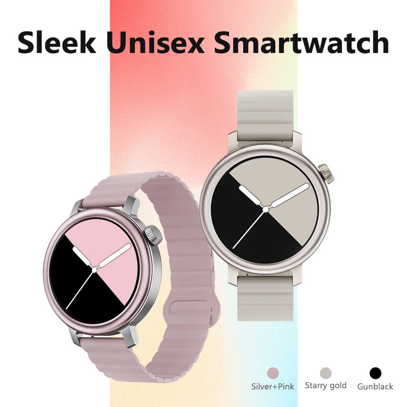 T77 Women's Bluetooth Smartwatch with 1.32-inch AMOLED Display, Heart Rate, Blood Oxygen, and Activity Tracking