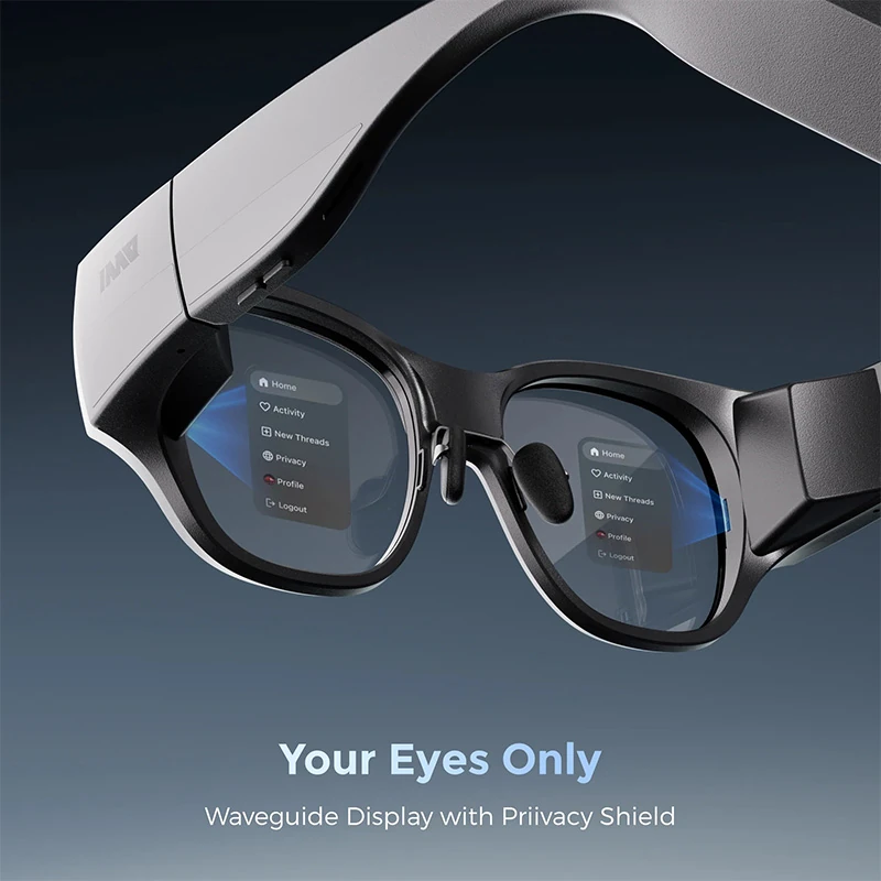 INMO AIR3 Smart AR Glasses: Binocular Full-Color 1080p Light Guide Glasses with 120Hz High Refresh Rate and Giant-Screen HD Display