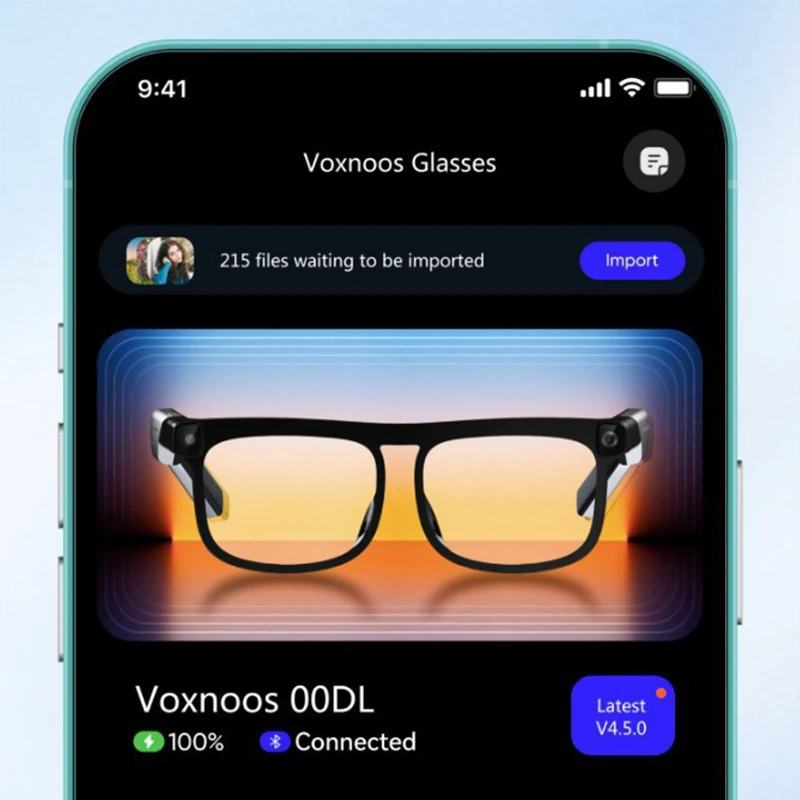 VG01 Ai Smart Glasses 1200W-pixel Qual 4K Photo Video Translation