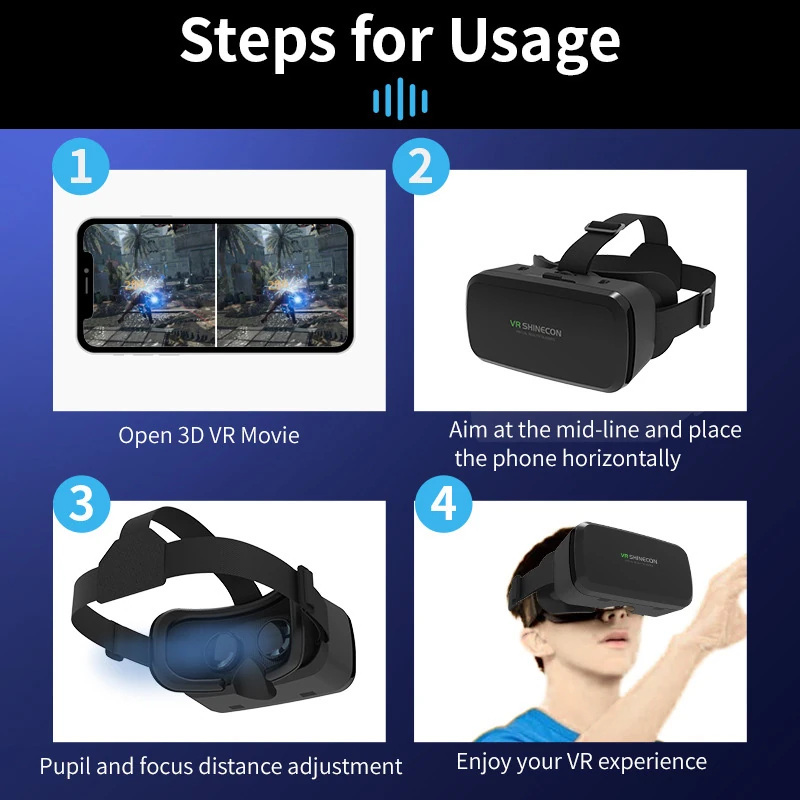 G05A VR Headset Qianhuan Magic Mirror 3D Smartphone Lens, Wearable Digital Virtual Reality, High Definition
