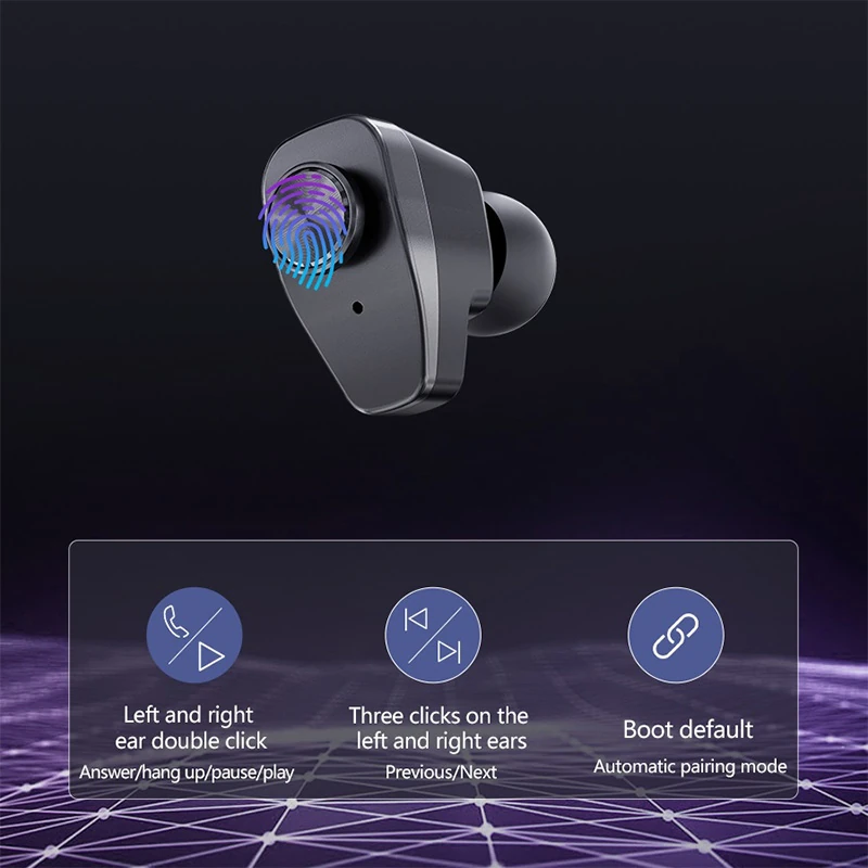 GT100 Outdoor Smart Watch with Earbuds TWS 2 in 1 Earphones