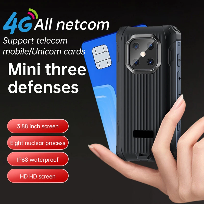 MX01 Global-band, ruggedized mini smart phone with GPS, Google, OTG, Android 12, Bluetooth, octa-core processor, and 4G connectivity