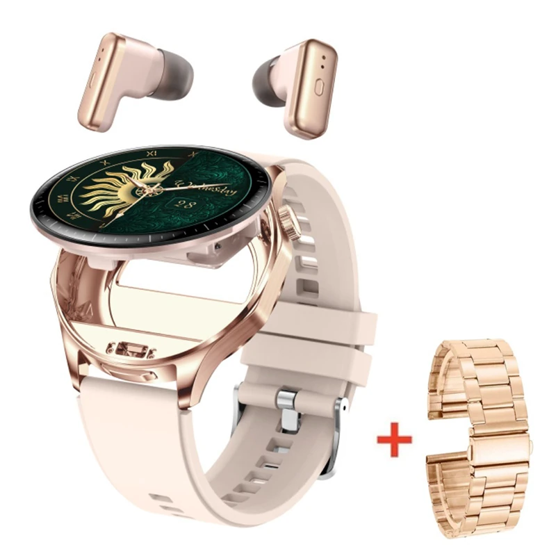T98 Smartwatch: Bluetooth Earbuds and TWS 2-in-1 for Calls, Music, and Heart Rate Monitoring with a 1.43-inch Display