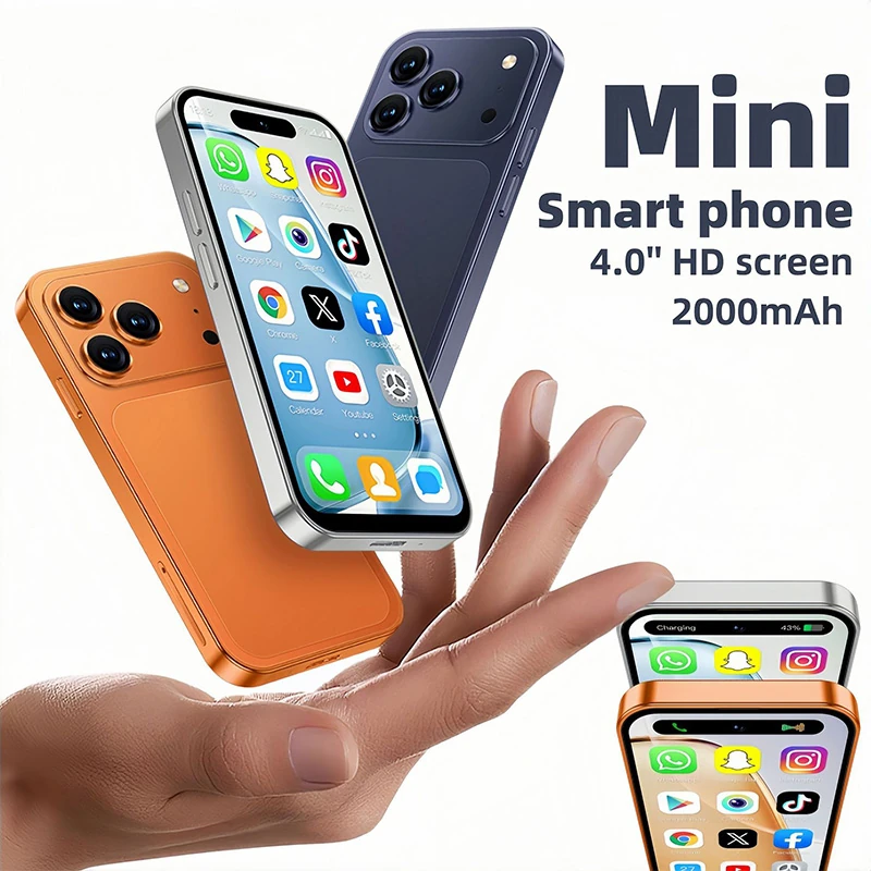 A18 Pro GPS Lingdongdao Global Band 4.0 Display Android 12 Mini Smart Phone  Google Play Store