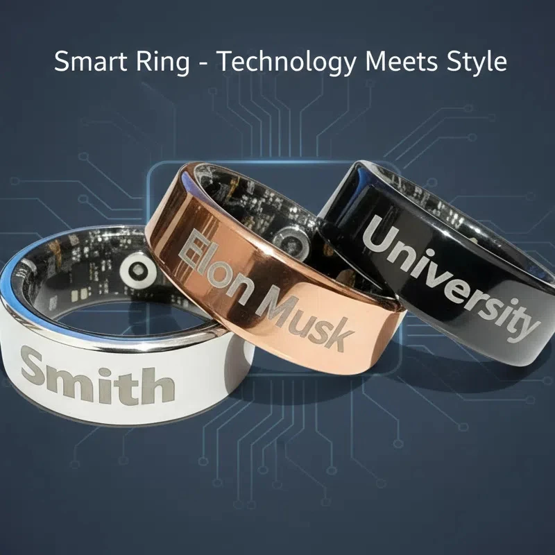 CR01 Custom Smart Rings for Couples and Groups: Heart Rate, Blood Oxygen, and Sleep Health Monitoring&mdash;Perfect Holiday Gifts