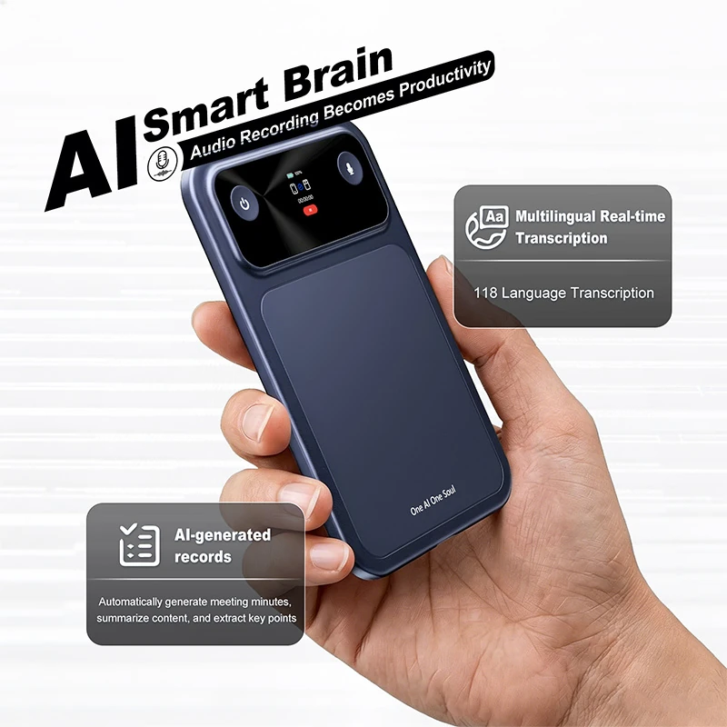 L2 Voice Activated Recorder 16GB Bluetooth 470mAh Rechargeable Battery Studio Recording CE Approved Smart AI Assistant OEM ODM