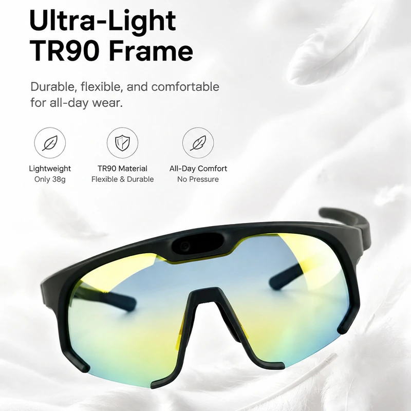 G09 Ultra AI Smart Cycling Glasses: HD Photo & Video &ndash; Ideal for Outdoor Hiking and Running