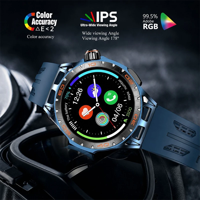S03 Men's Waterproof AI Smartwatch &ndash; Multifunctional Bluetooth Watch with Health Features