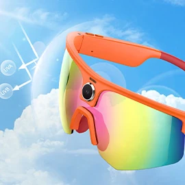 Q02 Smart Glasses For Sports: Features reverse-charging case, photo/video capture, image viewing, translation, object recognition, and AI assistant.